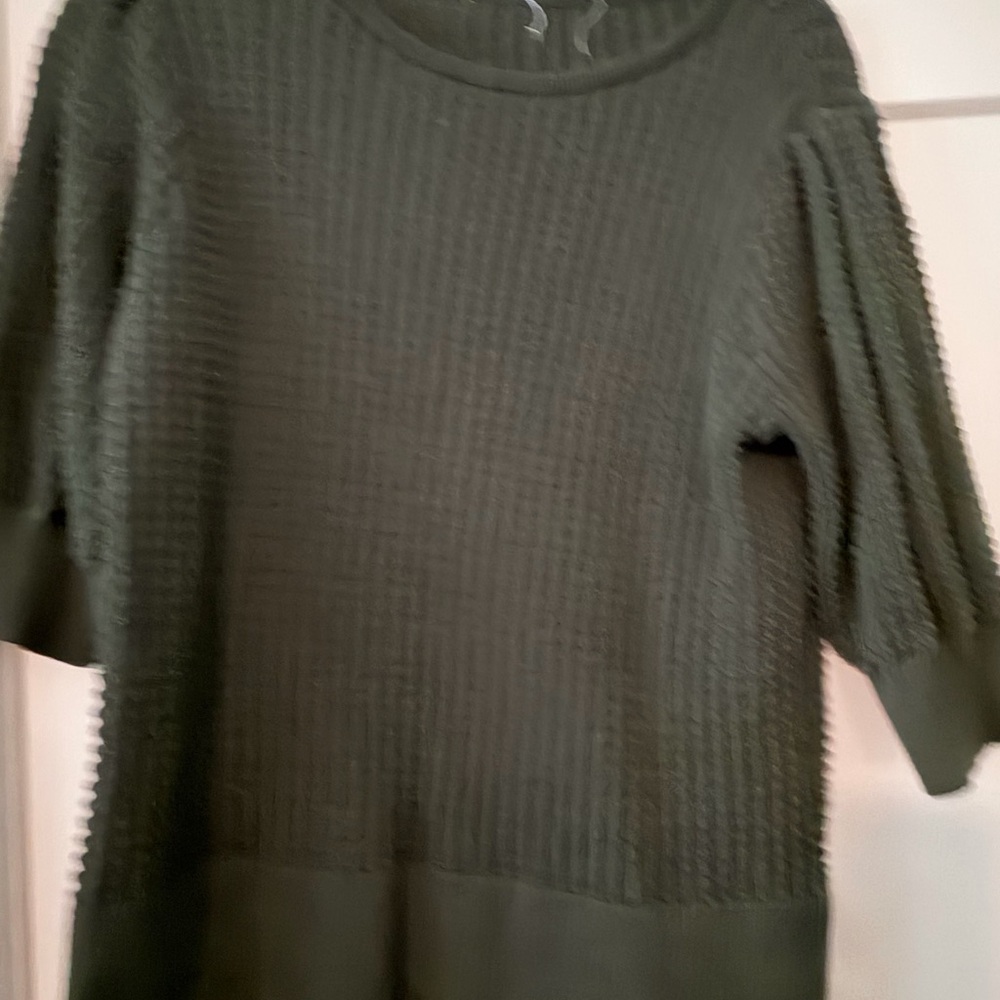 Textured Green Sweater